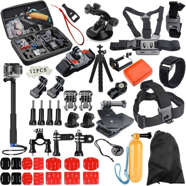 

glorystar for gopro accessories set go pro hero 8 7 6 5 4 3 kit way selfie stick for eken h8r for xiaomi yi eva case osmo action camera