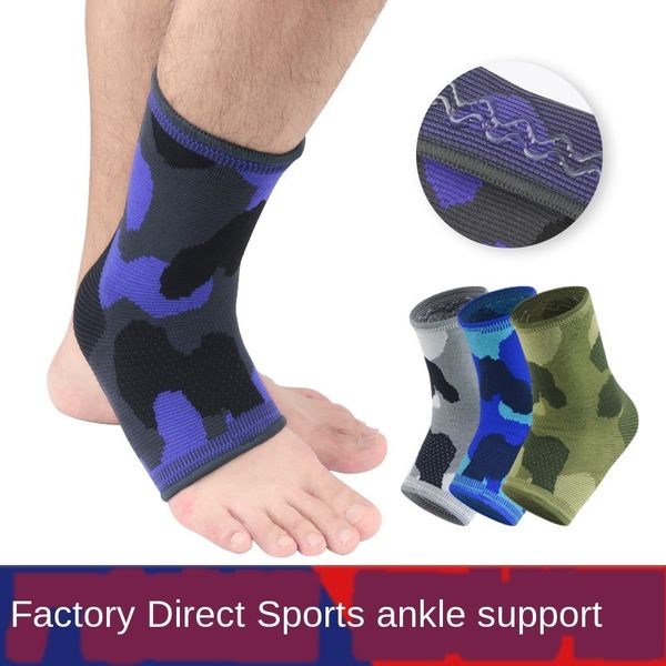 

zgkd7 sports protection breathable compression anti-sprain ankle protector set cover protective coverbasketball protective coverbasketball f, Blue;black