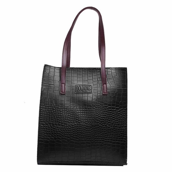 

women handbag leather ladies hand bags fashion crocodile pattern pu handbags women bags designer big tote bag for women 2020