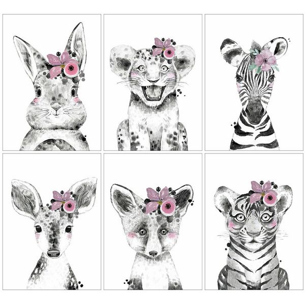

huacan diamond painting 5d tiger baby room decoration diamond art mosaic cartoon animal embroidery handmade