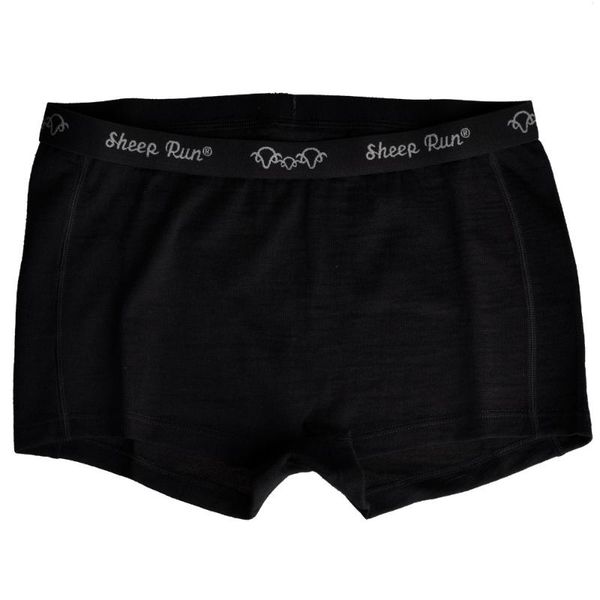 

100% merino wool woman's lightweight underwear black boxer underpant for breathable quick drying wicking, Black;pink