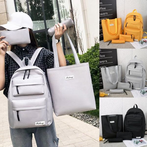 

fashion simple style multifunctional large capacity canvas four-piece bag 2020 new products spot supplier dropshipping hot
