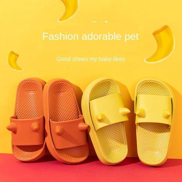 

cute ox horn girl eva material children light baby can sandals and sandals be replaced, Black;grey