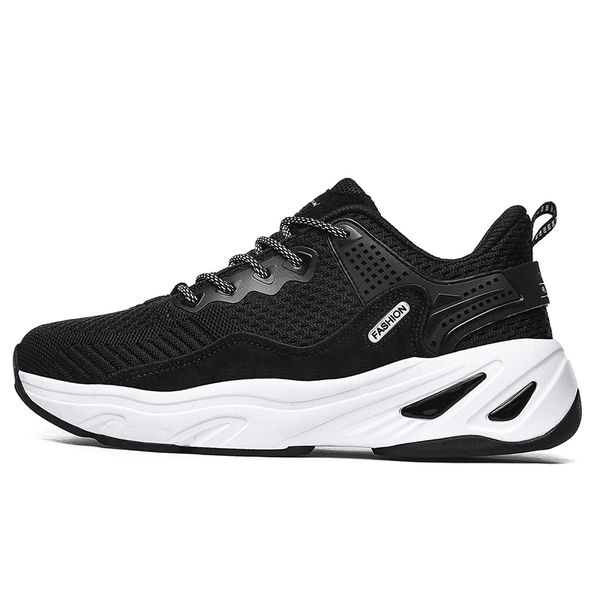 

summer fashion men mesh lace-up sneakers breathable comfortable men casual shoes outdoor shoes for, Black