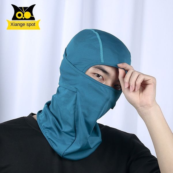 

7sa6i xia ge new spring and hood motorcycle summer outdoor dustproof and sunscreen multi-functional mask quick-drying breathable motorcycle, Black