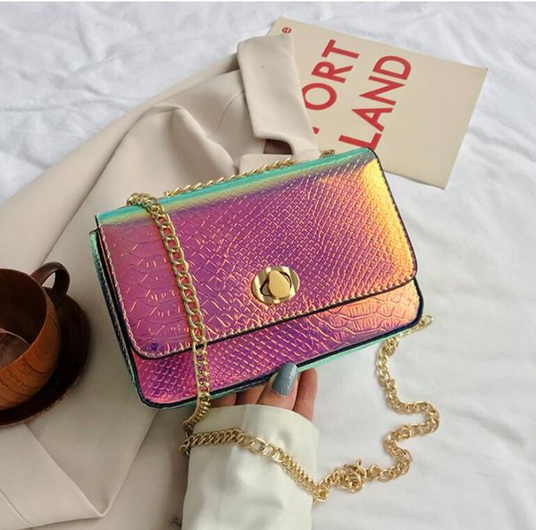 

мода цепи малые площади сумка женская сумка 2020 новый сингл плечо сумка