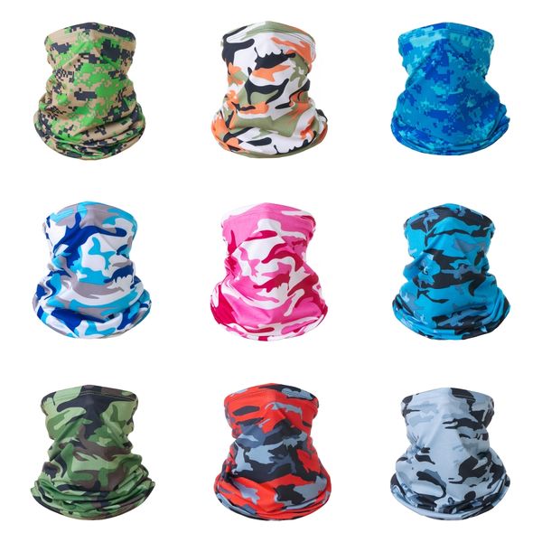 

new ice fishing skull scarf camouflage magic skull scarf face neck gaiter uv protection dustproof hiking cycling bandana face mask#284#449, Black