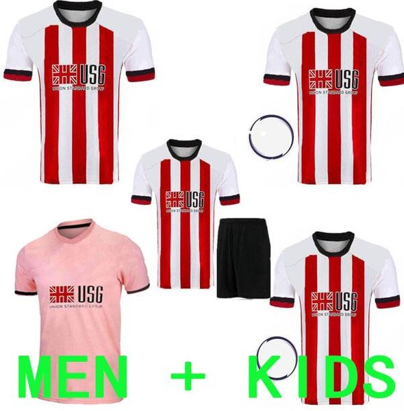 

kids kit 20 21 sheffield soccer jerseys mousset united 2020 2021 mcburnie lundstram norwood sharp sheffield home kit football shirts, Black;yellow