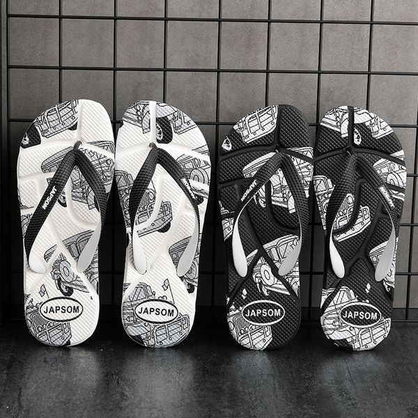 

1maoi flip-flops men's summer fashion men's fashion outdoor beach massage eva sandals thick high elastic flip-flops slippers sanda