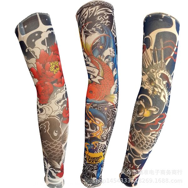 

chinese style ice outdoor fishing riding sun-proof uv-proof tattoo sleeve tattoo ice sleeve