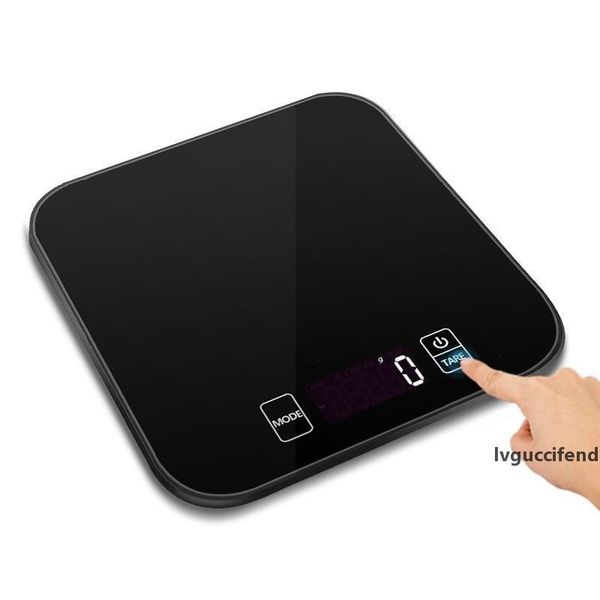 

15kg 1g c1 kitchen scales lcd display accurate digital toughened glass electronic cooking food weighing precision ht917 t200326