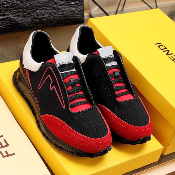 

men shoes sneakers flats fashion casual version footwears with origin box black scuba low - sneakers luxury men shoes casua