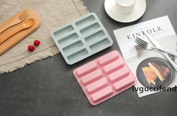 

2019 new creative 8 even beeswax gold bar chocolate mold cake mold diy baking mold