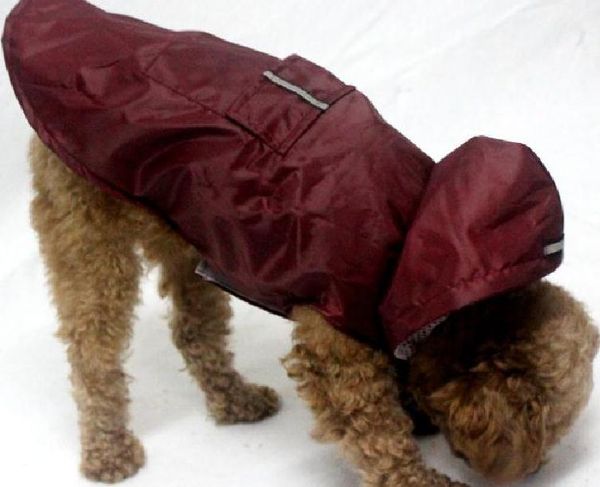 

whole sale hight quality pet reflective big dog raincoat with poncho super waterproof hooded size dog clothing s-6xl size 4 colors
