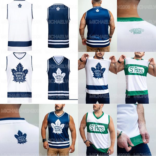 

toronto maple leafs tank jerseys auston matthews mitch marner john tavares spezza william nylander kerfoot andersen rielly hyman kapanen, Black;red