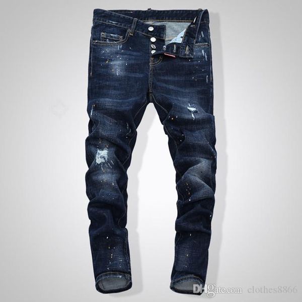 

2020 new fashion men's jeans cotton blue black casual long pants straight denim men jeans good quality size 28-40
