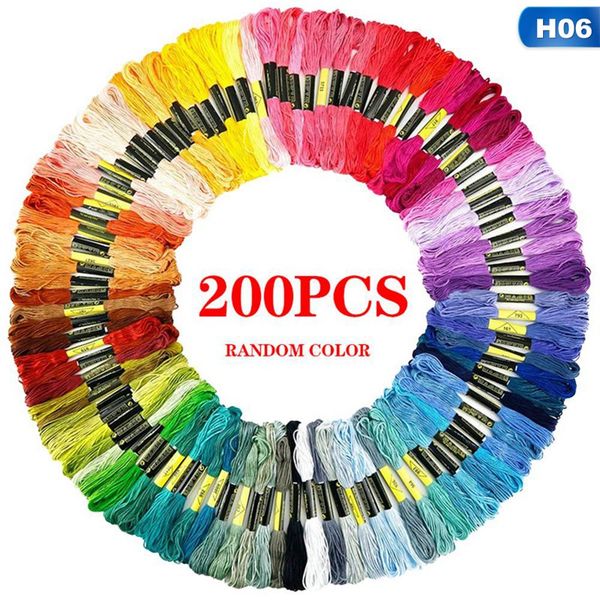 

50/100/120/124/150/200/250 pcs anchor similar cross stitch cotton embroidery thread floss sewing skeins craft, Black;white