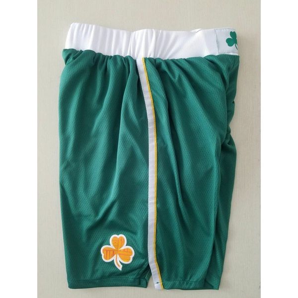 

338 basketball jerseys shorts green s-xxl stitched jersey, Black;white