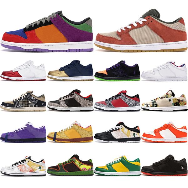 

sb мужчины женщины кроссовки коренастый dunky de la soul night озорства raygun tie dye белый красный cement валентина спортивные кроссовки 3