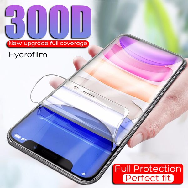 

300d hydrogel film full cover for iphone xr x xs 11 pro max protector film for iphone 8 7 6 6s plus protector hydrogel film