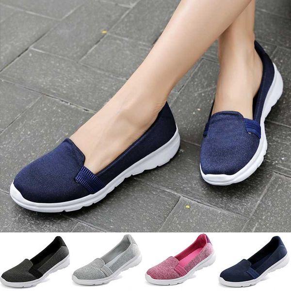 

women casual loafers lightweight women slip-on ballerines flats soft comfortable mother nursing shoes loafers non-slip
