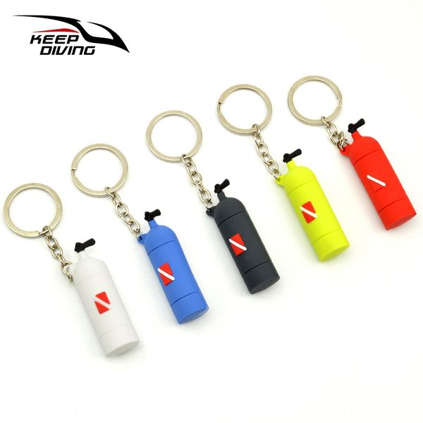 

silicone diving oxygen cylinder shape key pendant souvenir zipper chain chain diving pendant scuba souvenir zipper head ps-035, Silver