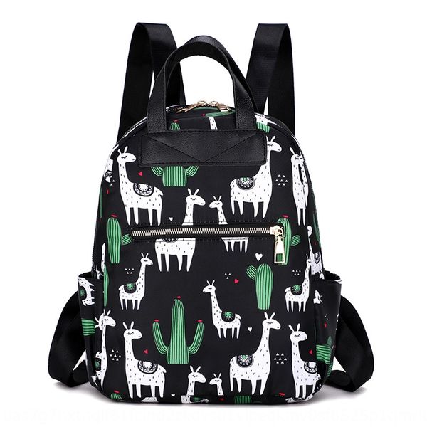 

2019 new printing oxford cloth backpack fashion mommy oxford cloth travel stylestyle schoolbag travel bag