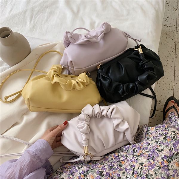 

small pu leather bags for women 2020 elegant sweet solid color crossbody shoulder handbags travel cross body bag totes