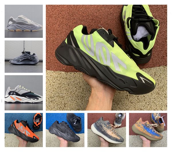 

новые 700 mnvn green inertia кроссовки дешевые vanta 700 v3 alvah azael kanye west wave wave runner v2 туман инопланетянин мужские женские б, White;red