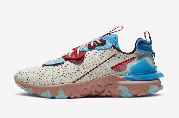 

2020 bred react vision shoes react element running shoes triple white black game royal sail jade breathable sports shoes
