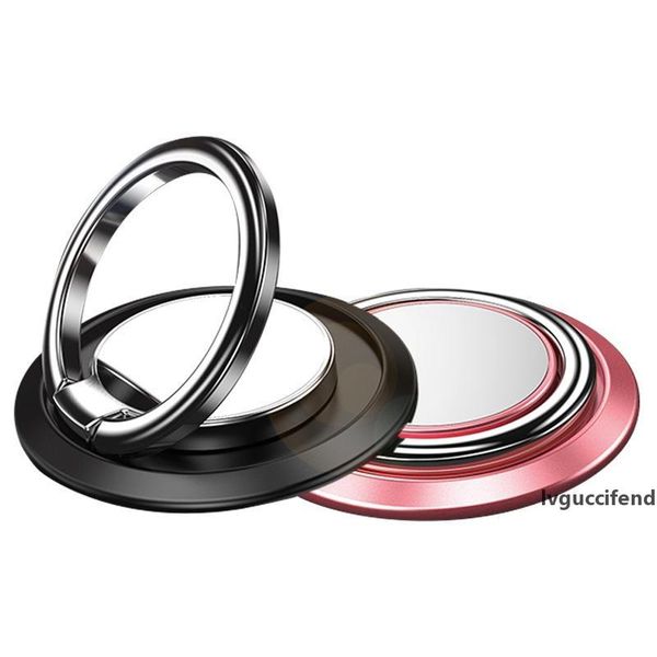 

creative new 360Â° rotatable ultra-thin finger ring holder bracket mobile phone tablet magnetic function with strong 3m glue