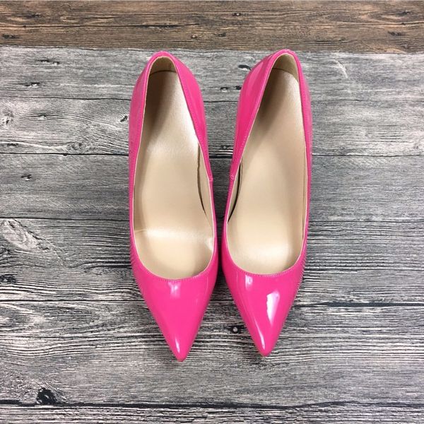 

2020 new lady high heels shoes exclusive patent brand shoes ms. 8 cm  cm 12 cm female high heels t200730, Black