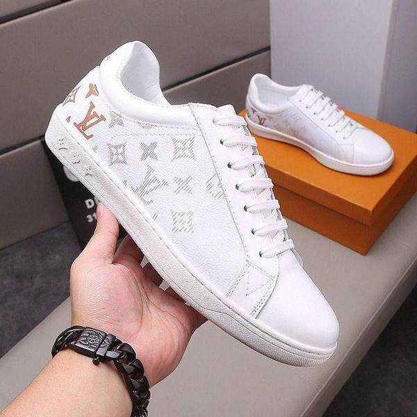 

новое прибытие люксембург sneaker мень, s обувь плюс размер footwears высокое качество vintage design удобная low top lace -до обувь класса, Black