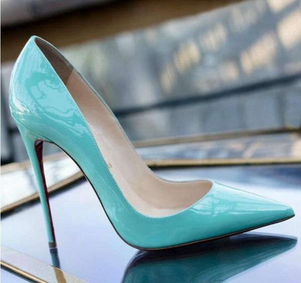 

new so kate styles 8cm 10cm 12cm high heels shoes red bottom nude color genuine leather point toe pumps rubber wedding shoes, Black