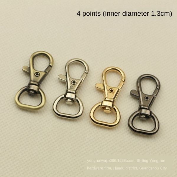 

xr2l9 4 очка внутреннего диаметра 1.3cm рук мешок руки bagaccessories handbagalloy собака цепь сумка металлической пряжка багаж аппаратные а, White