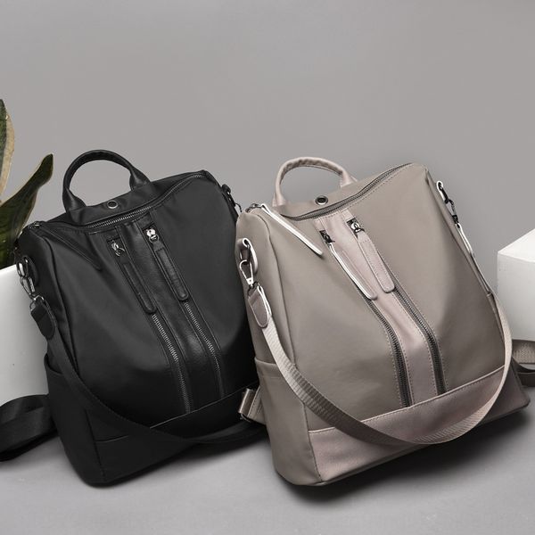 

k15e2 new women's temperament all-match casual oxford cloth fashion earphone hole shoulder bag oxford cloth water-proof multifunctional