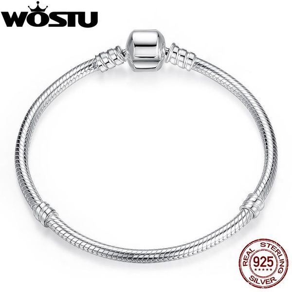 

luxury оригинал 100% 925 стерлингового серебра змея цепи браслет для женщин аутентичные ювелирных изделий шарма pulseira подарка xchs902 y20, Golden;silver
