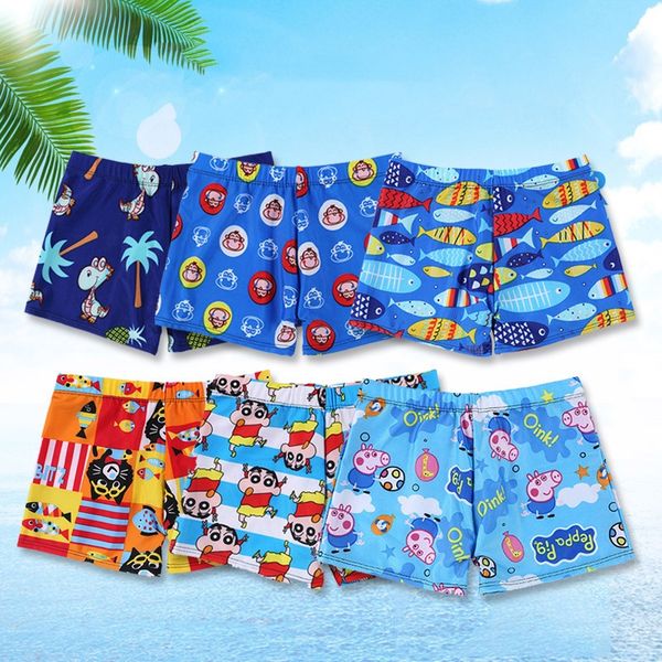 

children's milk silk swimsuit swimsuit cartoon cartoon pattern various styles boys' swimwear milk silk baby swimwear straight, Black