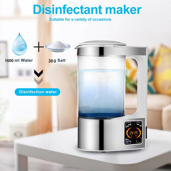 

electric hydrogen water generator disinfection water maker indoor portable hypochlorous acid water making machine disinfection maker 2l