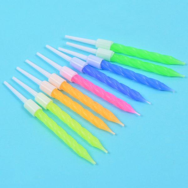 

style birthday candle cake shop bake decorated colorful thread smokeless candles creative birthday party candles