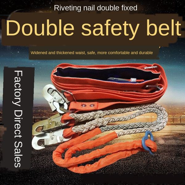 

qgohy thickened communication double thickened communication double clim safety belt work climbing rod five point safety belt electrician na