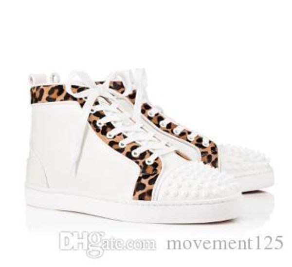 

factory price wholesale high-spikes designer red bottom sneaker shoes perfect quality women,men casual walking 17 colors style leisure, Black