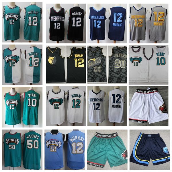 

retro vancouver memphis grizzlies hwc mike 10 bibby bryant 50 reeves ja morant 12 hardwoods basketball shorts basketball jerseys, Black;red