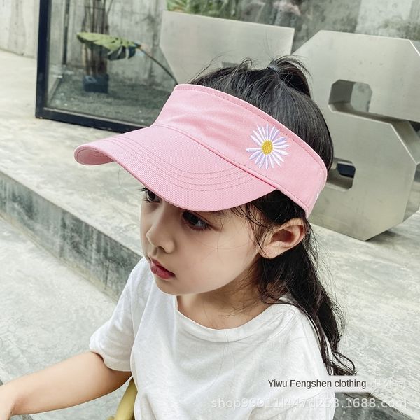 

2020 new empty children's summer korean sunscreen style sunscreen sun hat cap cap children's hat, Blue;gray
