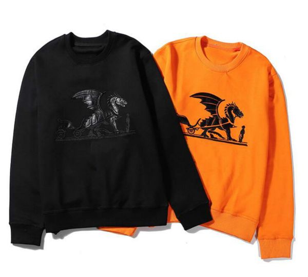 

mens fashion designer hoodies new pullovers famous sweatshirt coats with horse patterns spring long sleeve mens hoodies tees clothes 2020, Black
