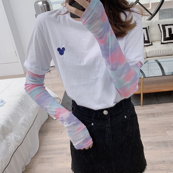 

новый корейский стиль льда на открытом воздухе вс доказательство рука рукав модно все-матч uv-доказательство льда шелк рукав, Black