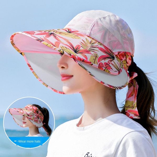

sun children's summer big edge uv-proof cycling empty sunscreen bicycle sunscreen hat korean all-match cool sun hat, Blue;gray