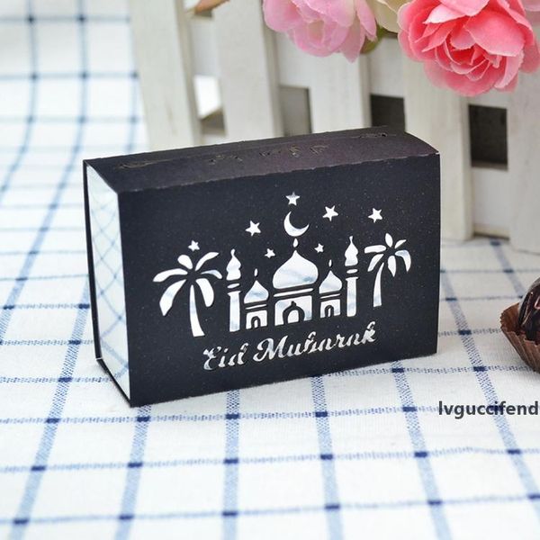 

islamic crescent moon mosque laser cut eid mubarak muslim ramadan gifts box