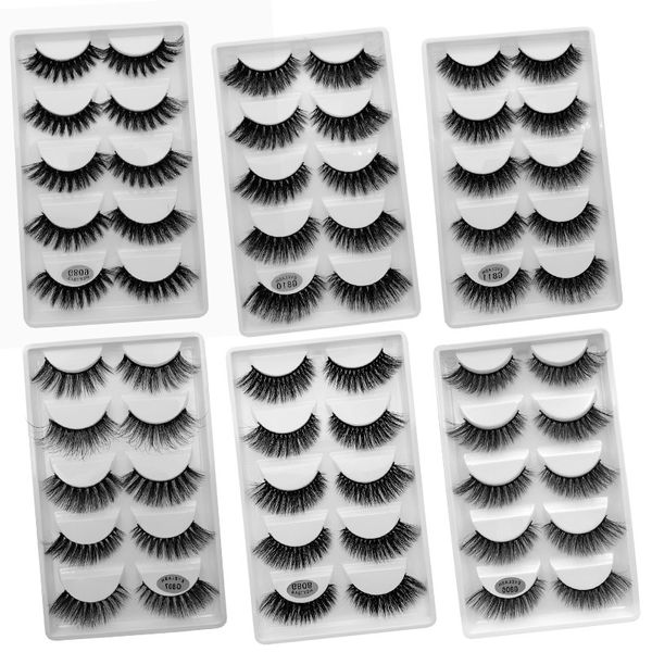 

wholesale eyelasehes 50 pairs 3d mink hair false eyelashes natural/thick long eye lashes wispy makeup beauty extension tools