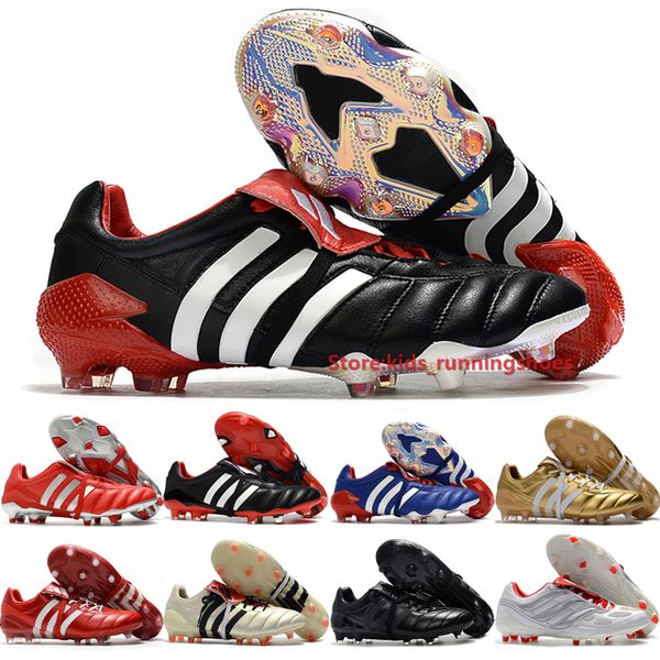 

predators 20+ mutator predators mania fg tormentor men soccer shoes revenge 6.0 big boys outdoor football cleats size 6.5-11, Black